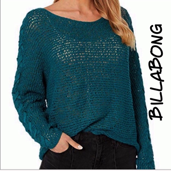 Billabong Sweaters - 🖤🖤BILLABONG CHILLOUT OPEN KNIT PULLOVER NWT